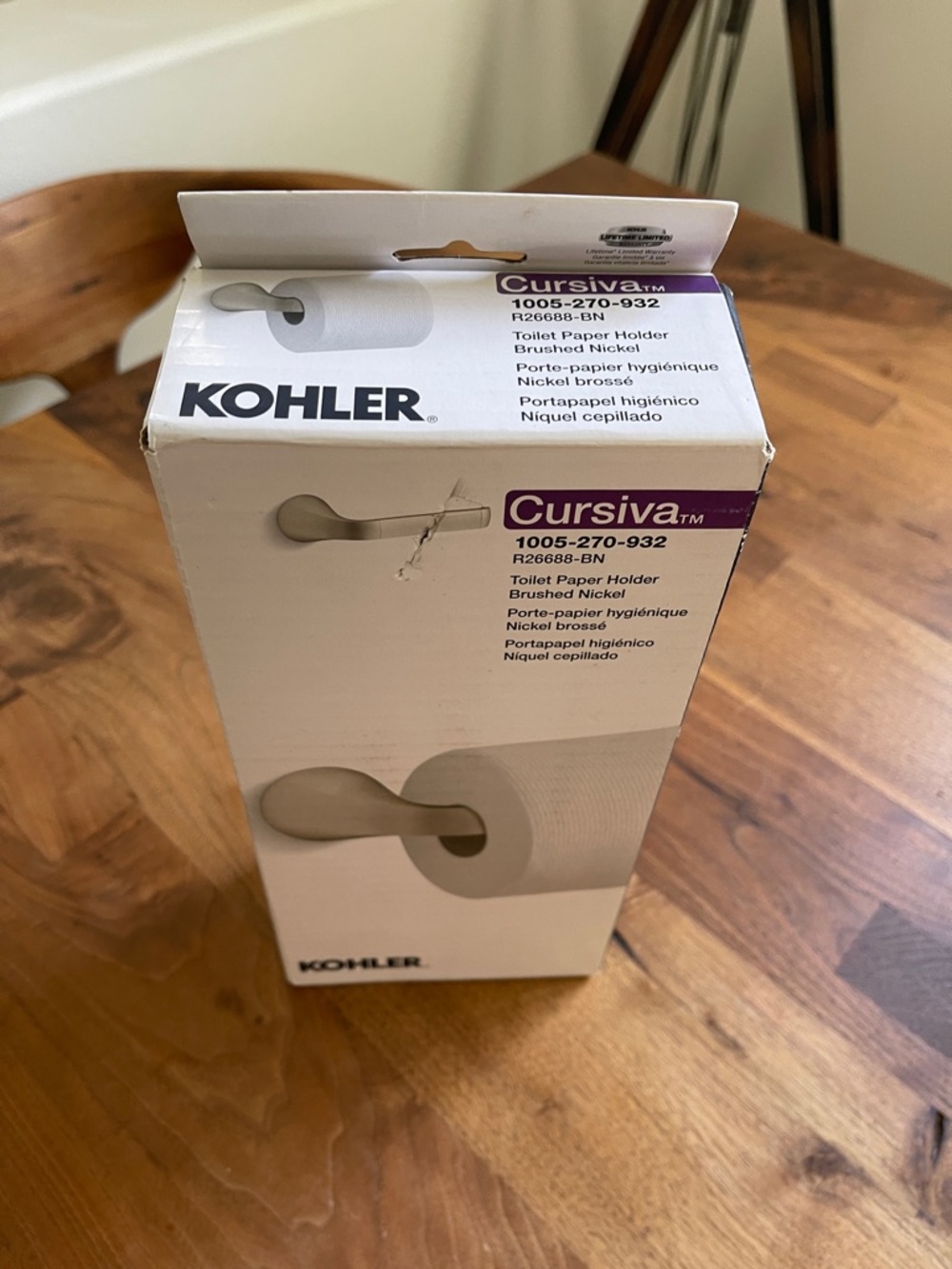 KOHLER Cursiva Brushed Nickel Toilet Paper Holder - Brushed Nickel